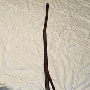 Brown leather belt
